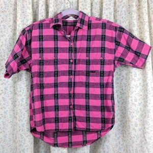 Vintage Cotton Button Down Blouse